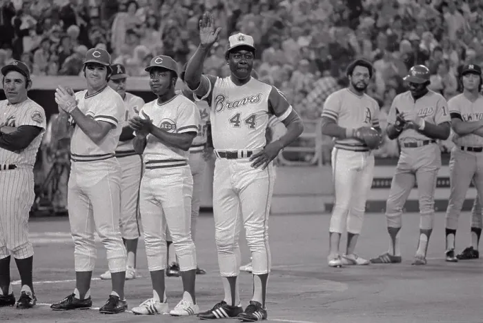 Framed Print : Hank Aaron Waving to Fans Framed Print : Hank Aaron Waving to Fans