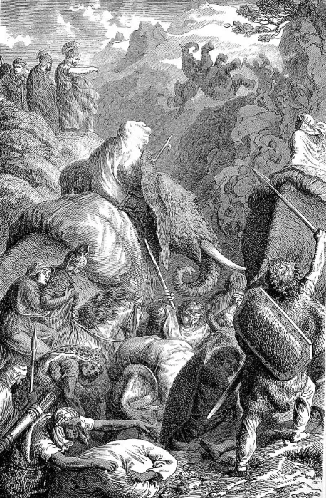 Framed Print : Hannibal's crossing of the Alps in 218 BC was one of the most important events of the Second Punic War, History of Ancient Rome, Roman Empire, Italy, Historical, digitally restored reproduction of a 19th century original Framed Print : Hannibal's crossing of the Alps in 218 BC was one of the most important events of the Second Punic War, History of Ancient Rome, Roman Empire, Italy, Historical, digitally restored reproduction of a 19th century original