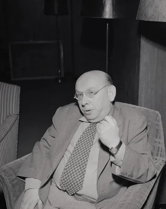 Framed Print : Hanns Eisler Seated at Conference Framed Print : Hanns Eisler Seated at Conference
