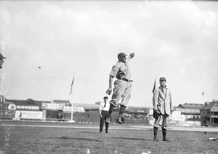 Framed Print : Hans Wagner Leaping For Baseball Framed Print : Hans Wagner Leaping For Baseball