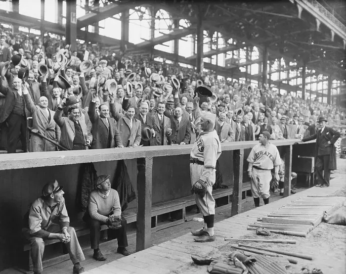 Framed Print : Hans Wagner Waving to Crowd Framed Print : Hans Wagner Waving to Crowd