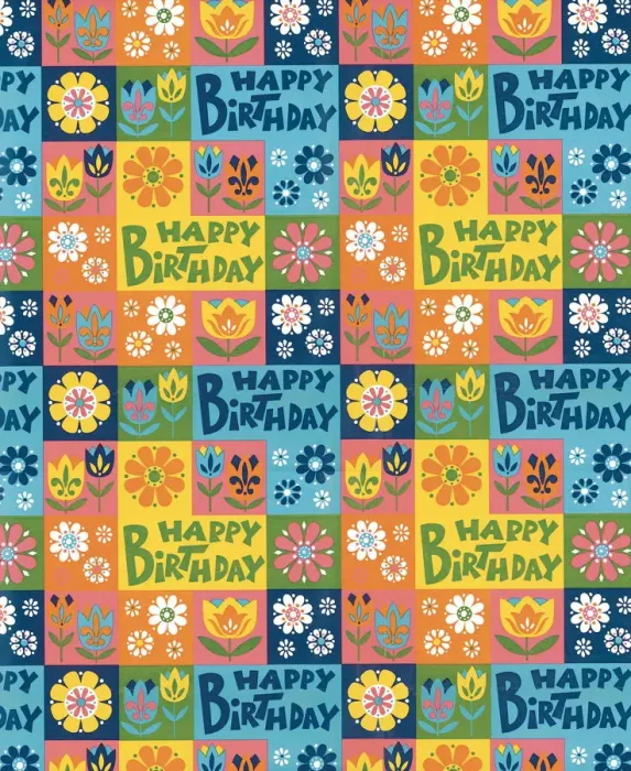 Framed Print : Happy Birthday pattern Framed Print : Happy Birthday pattern
