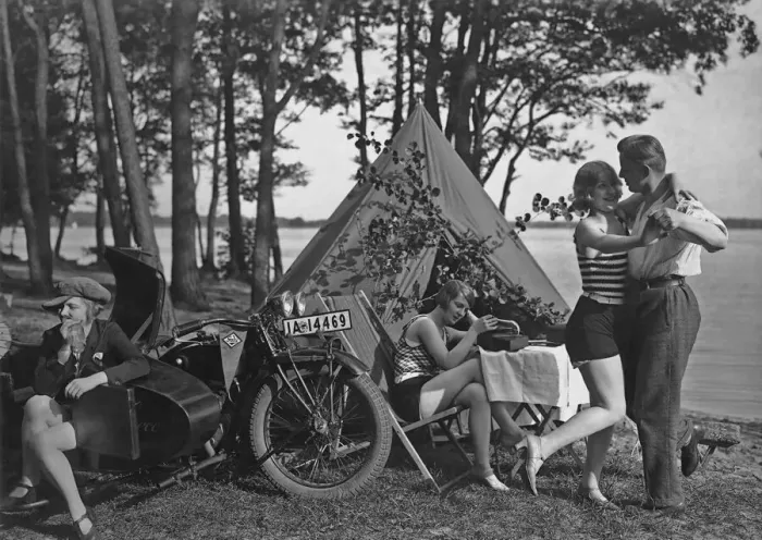 Framed Print : Happy Campers Framed Print : Happy Campers