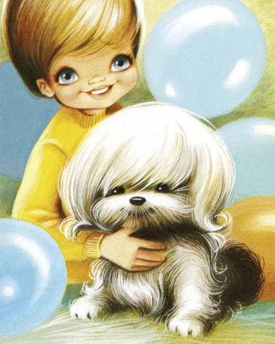 Framed Print : Happy Child and Dog Framed Print : Happy Child and Dog