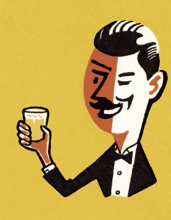 Framed Print : Happy Man Drinking Framed Print : Happy Man Drinking