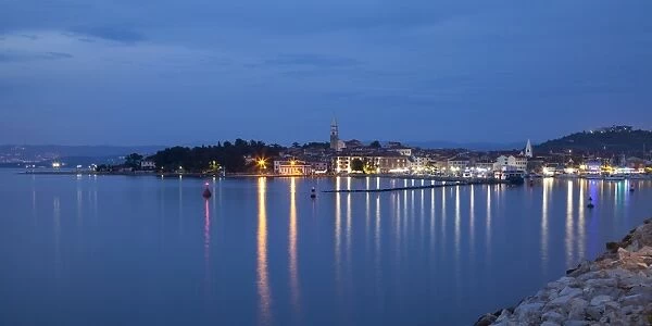 Harbor and town view, Izola, Adriatic coast, Slovenian Littoral, Istria, Slovenia