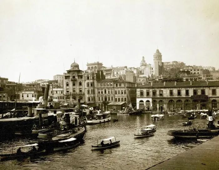 Framed Print : In the harbour of Constantinople, today Istanbul, 1880, Turkey, Historical, digitally restored reproduction from a 19th century original Framed Print : In the harbour of Constantinople, today Istanbul, 1880, Turkey, Historical, digitally restored reproduction from a 19th century original