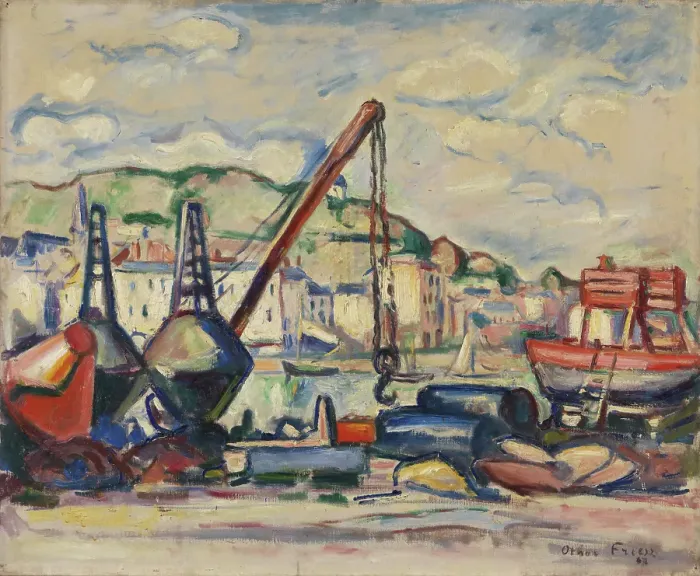 Framed Print : The Harbour In Honfleur Framed Print : The Harbour In Honfleur