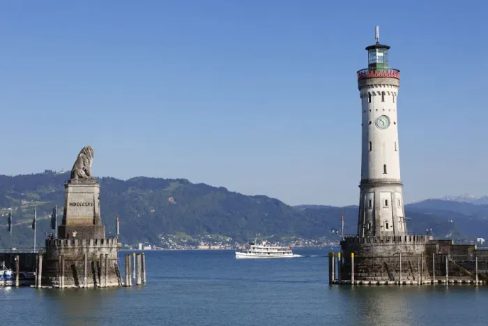 Framed Print : Harbour with lighthouse and Bavarian lion, Lindau on Lake Constance, Swabia, Bavaria, Germany, Europe, PublicGround Framed Print : Harbour with lighthouse and Bavarian lion, Lindau on Lake Constance, Swabia, Bavaria, Germany, Europe, PublicGround