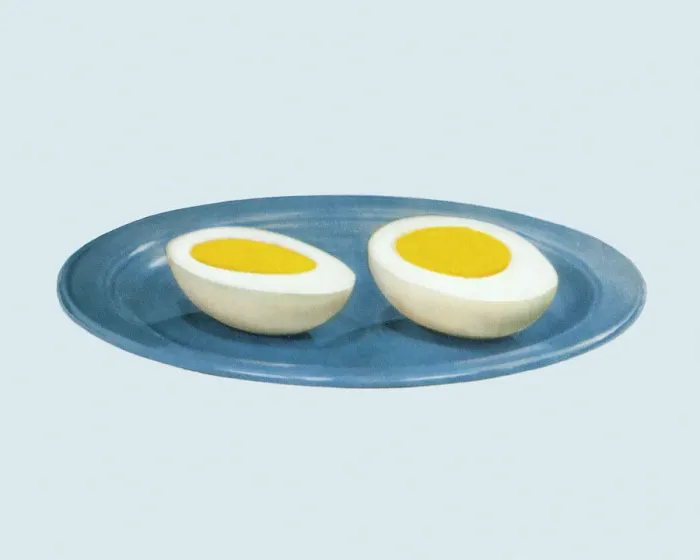 Framed Print : Hard Boiled Egg on a Plate Framed Print : Hard Boiled Egg on a Plate
