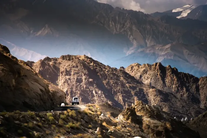 Framed Print : The hard road in Ladakh