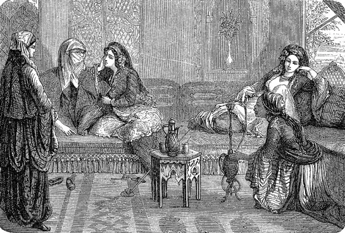 Framed Print : In the Harem of a Rich Turk, Turkey, 1870, digitally restored reproduction of a 19th century original, exact original date not known Framed Print : In the Harem of a Rich Turk, Turkey, 1870, digitally restored reproduction of a 19th century original, exact original date not known
