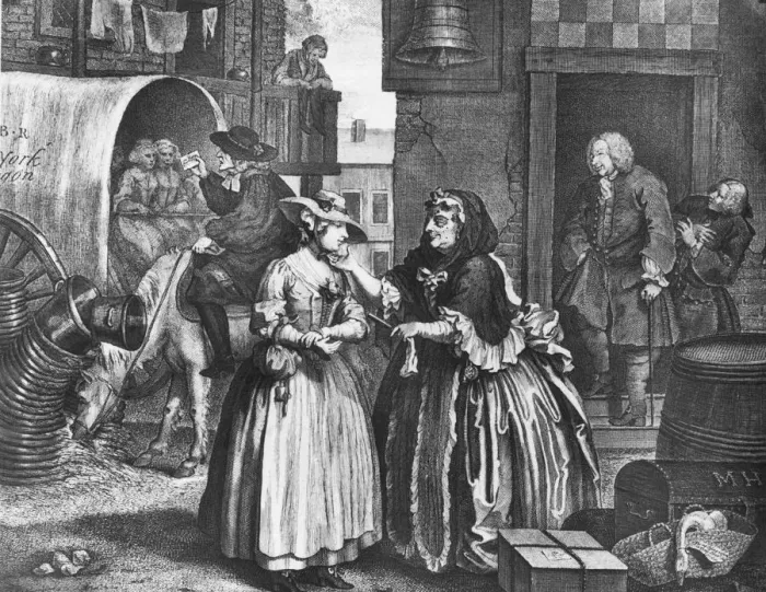 Framed Print : The Harlots Progress Framed Print : The Harlots Progress