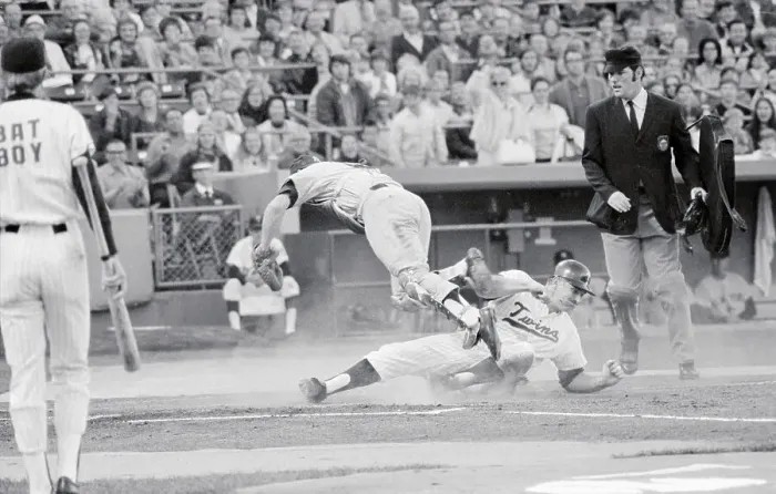 Framed Print : Harmon Killebrew Sliding Home Framed Print : Harmon Killebrew Sliding Home
