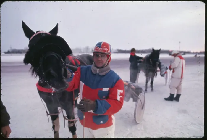 Framed Print : Harness Driver and Horse Framed Print : Harness Driver and Horse