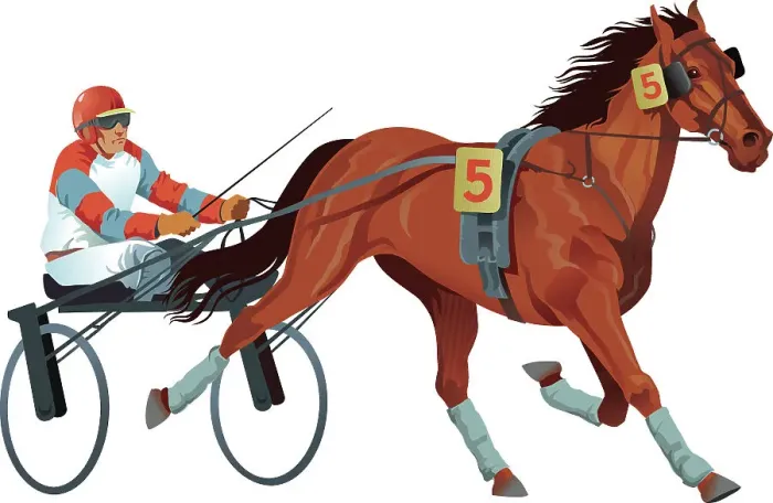 Framed Print : harness racing - light Framed Print : harness racing - light