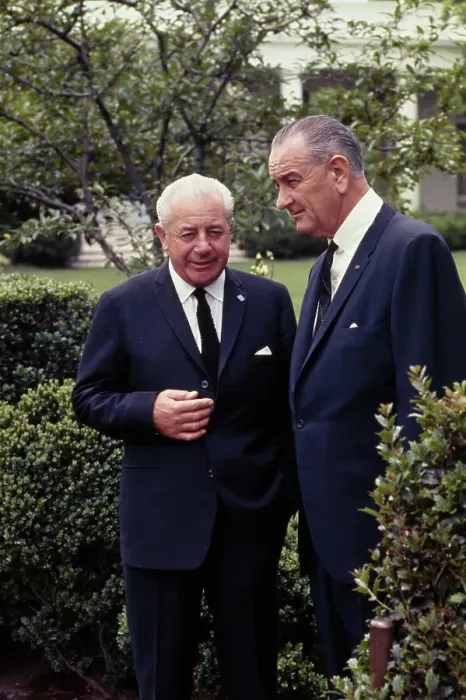 Framed Print : Harold Holt And Lyndon Johnson Framed Print : Harold Holt And Lyndon Johnson