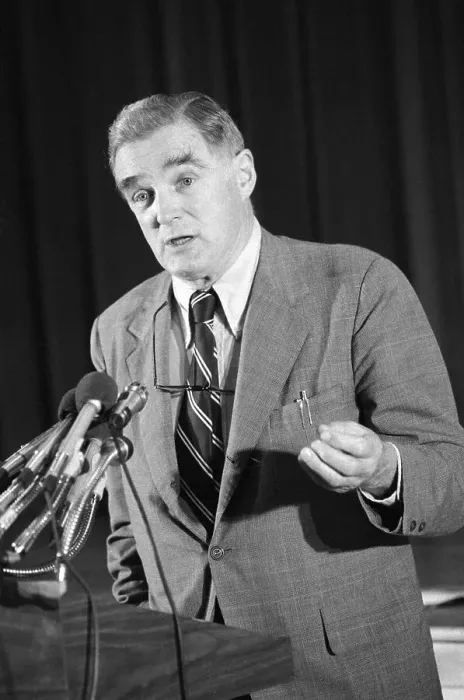 Framed Print : Harold Howe Gestures While Speaking Framed Print : Harold Howe Gestures While Speaking