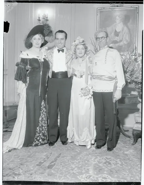 Framed Print : Harold Lloyd Posing with Family at Costume Ball Framed Print : Harold Lloyd Posing with Family at Costume Ball