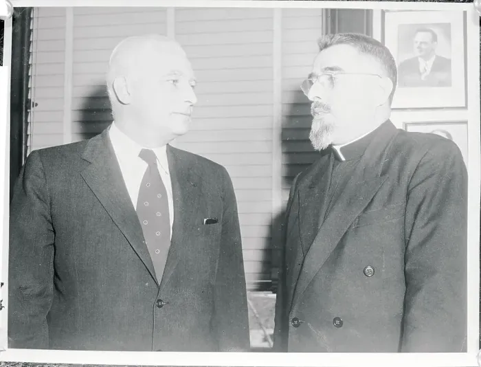 Framed Print : Harold Rigney Standing with Thomas J. Dodd Framed Print : Harold Rigney Standing with Thomas J. Dodd