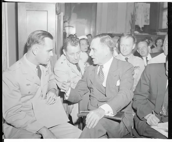 Framed Print : Harold Talbott at Senate Hearing Framed Print : Harold Talbott at Senate Hearing