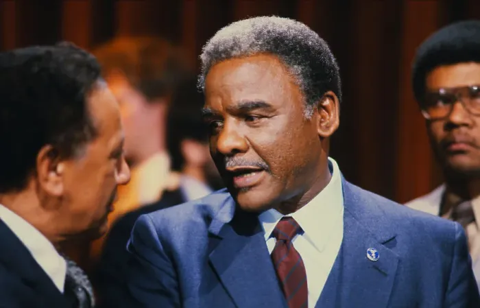 Framed Print : Harold Washington and Colleague Framed Print : Harold Washington and Colleague