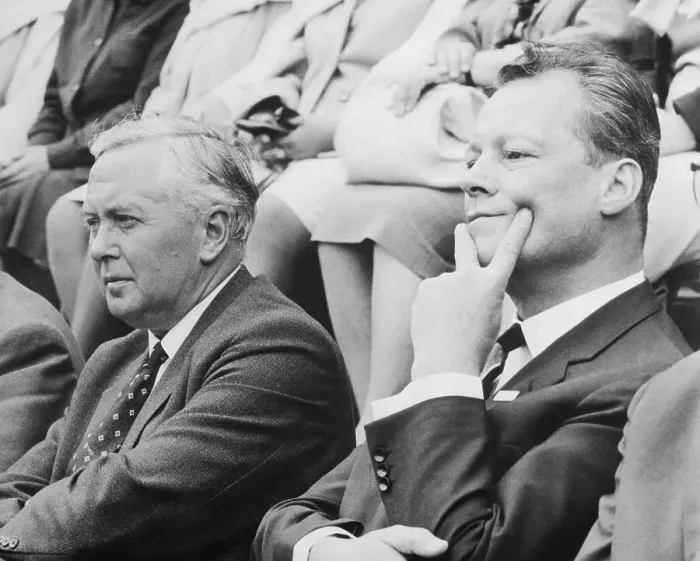 Framed Print : Harold Wilson and Willy Brandt Framed Print : Harold Wilson and Willy Brandt