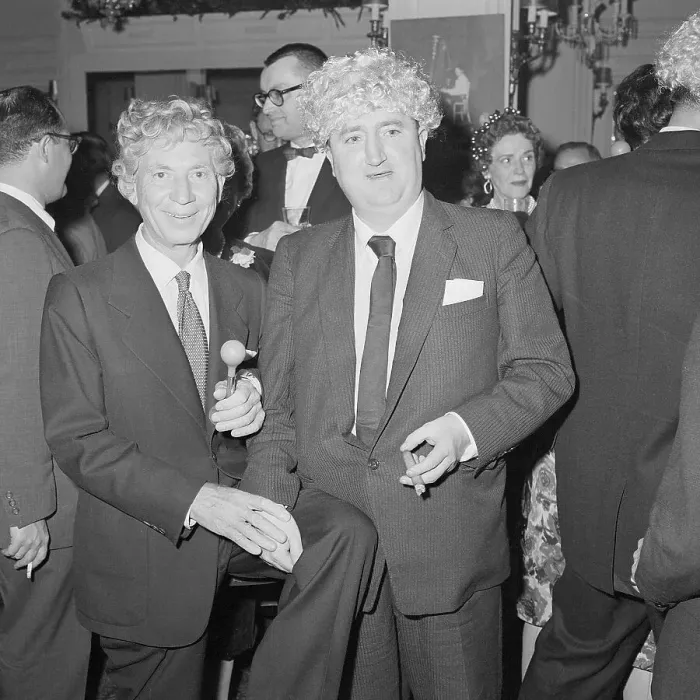 Framed Print : Harpo Marx and Brendan Behan