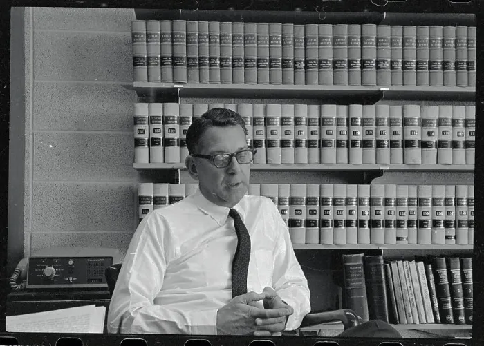 Framed Print : Harrison Smith Sitting in Law Library Framed Print : Harrison Smith Sitting in Law Library