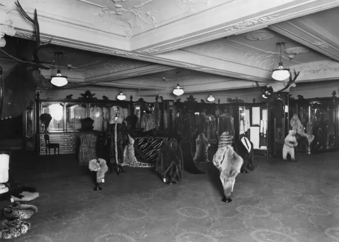 Framed Print : Harrods Furs