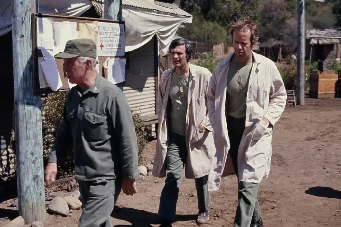 Framed Print : Harry, Alan And Mike - M*A*S*H Production