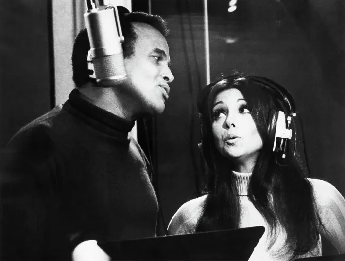 Framed Print : Harry Belafonte and Marlo Thomas Singing Framed Print : Harry Belafonte and Marlo Thomas Singing
