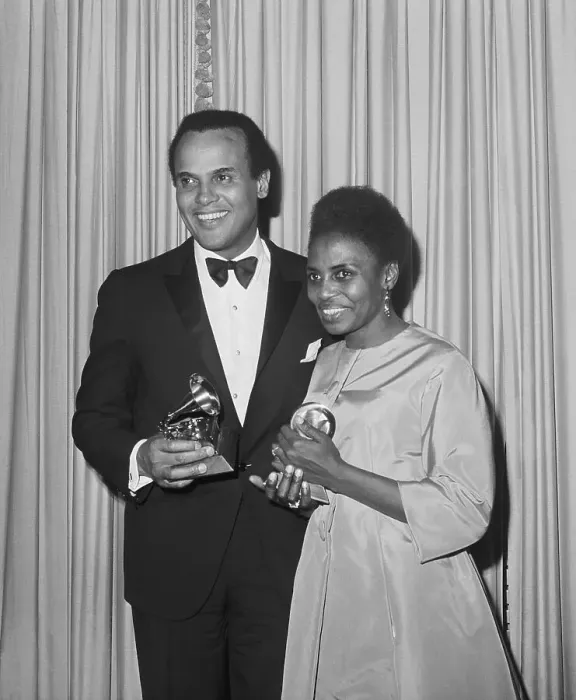 Framed Print : Harry Belafonte and Miriam Makeba Framed Print : Harry Belafonte and Miriam Makeba