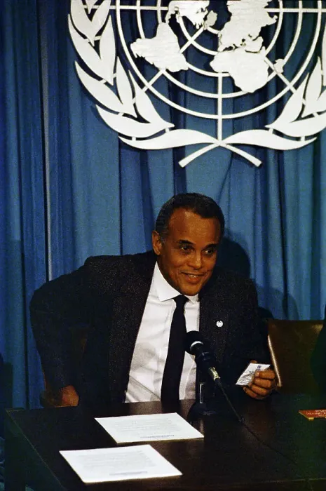 Framed Print : Harry Belafonte Speaking Framed Print : Harry Belafonte Speaking