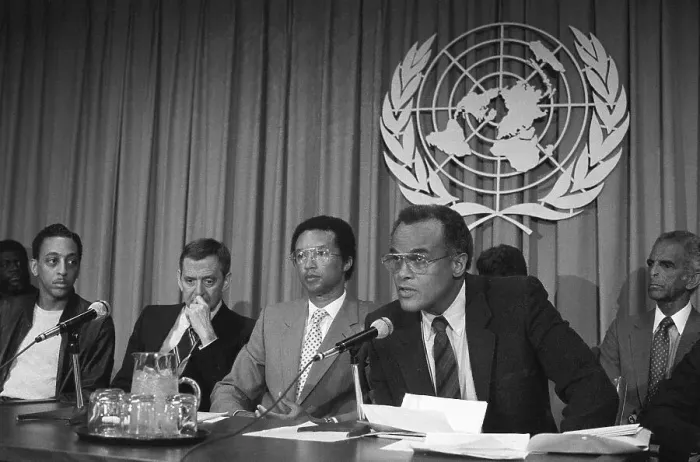 Framed Print : Harry Belafonte Speaking Against Apartheid Framed Print : Harry Belafonte Speaking Against Apartheid