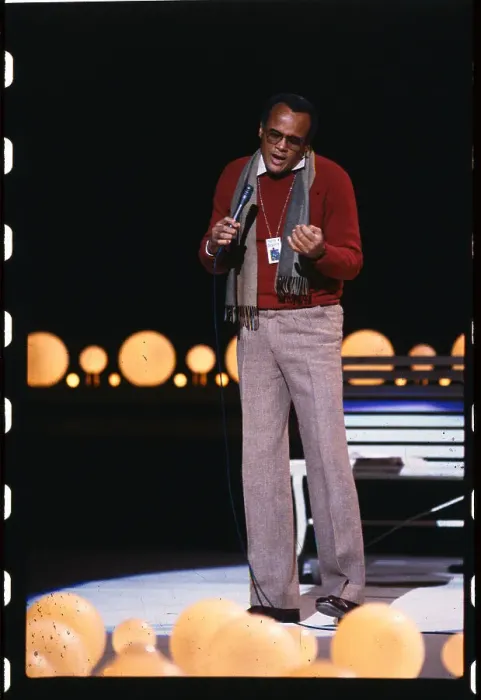 Framed Print : Harry Belafonte Standing and Singing into Microphone Framed Print : Harry Belafonte Standing and Singing into Microphone