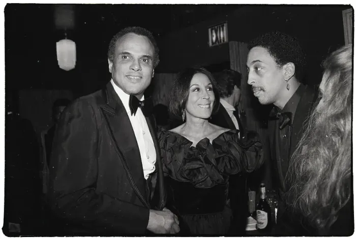 Framed Print : Harry Belafonte and Wife at Premiere