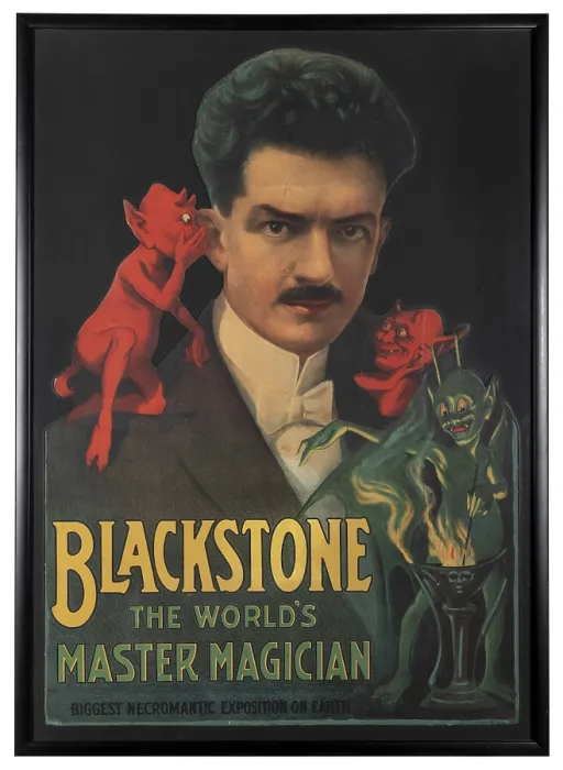 Framed Print : Harry Blackstone Poster Framed Print : Harry Blackstone Poster