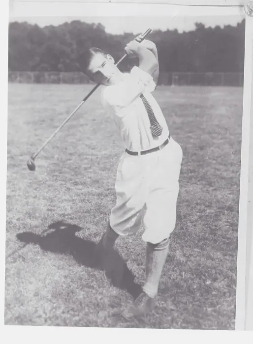 Framed Print : Harry Cooper Swinging Golf Club Framed Print : Harry Cooper Swinging Golf Club