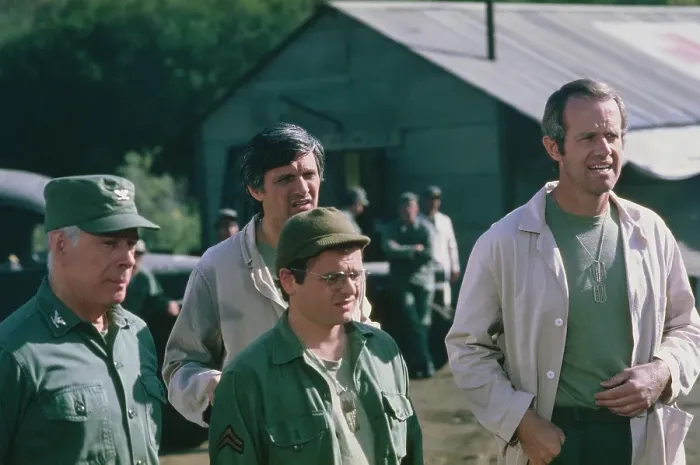 Framed Print : Harry, Gary, Alan And Mike - M*A*S*H Production