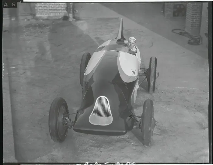 Framed Print : Harry Hartz Seated in Racing Car Framed Print : Harry Hartz Seated in Racing Car