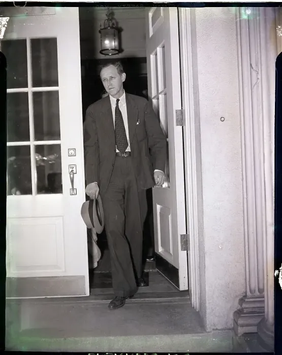 Framed Print : Harry Hopkins Exiting the White House Framed Print : Harry Hopkins Exiting the White House