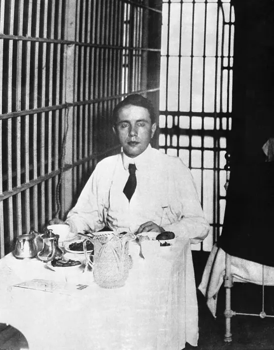 Framed Print : Harry K. Thaw Having Breakfast in Jail