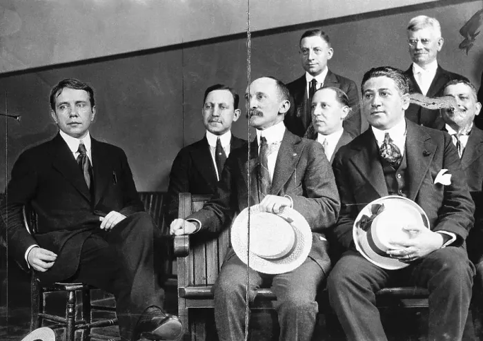 Framed Print : Harry K. Thaw Seated with His Trial Jury Framed Print : Harry K. Thaw Seated with His Trial Jury