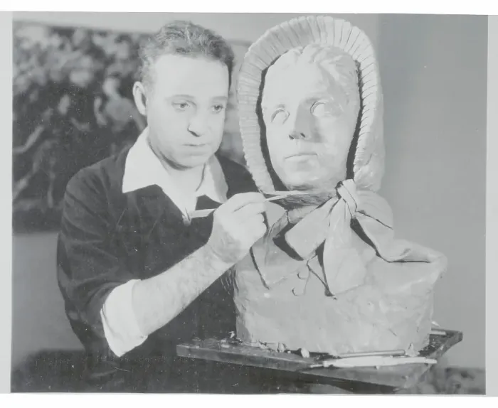 Framed Print : Harry Langdon Sculpting Framed Print : Harry Langdon Sculpting