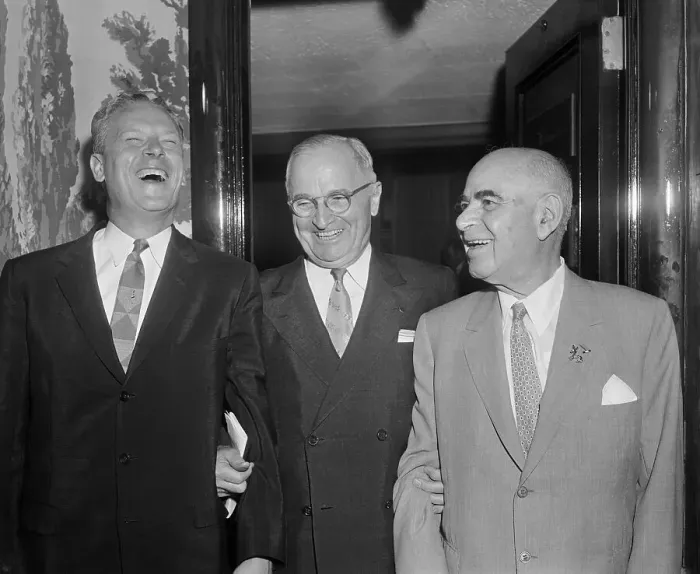Framed Print : Harry S. Truman, Center, with Colleagues Framed Print : Harry S. Truman, Center, with Colleagues