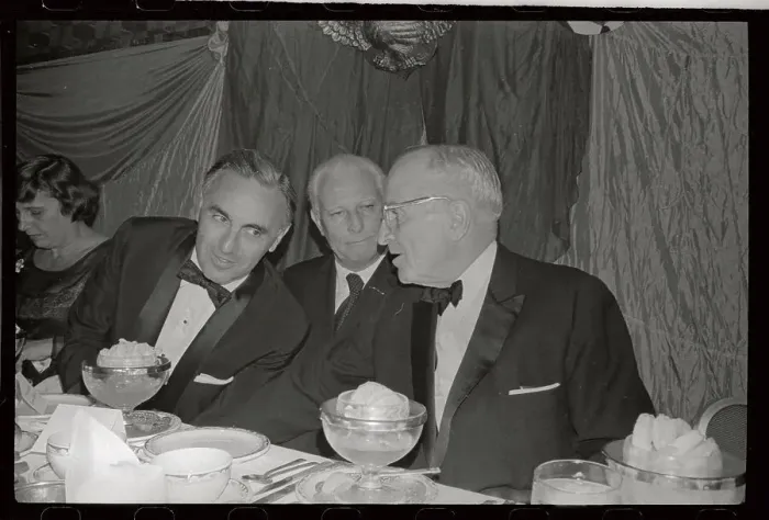 Framed Print : Harry S. Truman Seated at Dinner with Friends Framed Print : Harry S. Truman Seated at Dinner with Friends