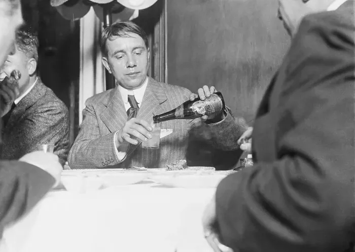 Framed Print : Harry Thaw Pouring Drink