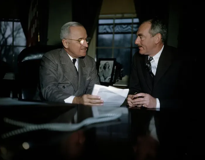 Framed Print : Harry Truman with Dean Acheson Framed Print : Harry Truman with Dean Acheson