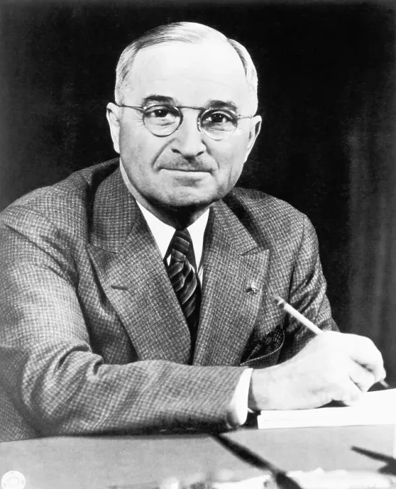 Framed Print : Harry Truman At Desk / Pencil In Hand Framed Print : Harry Truman At Desk / Pencil In Hand
